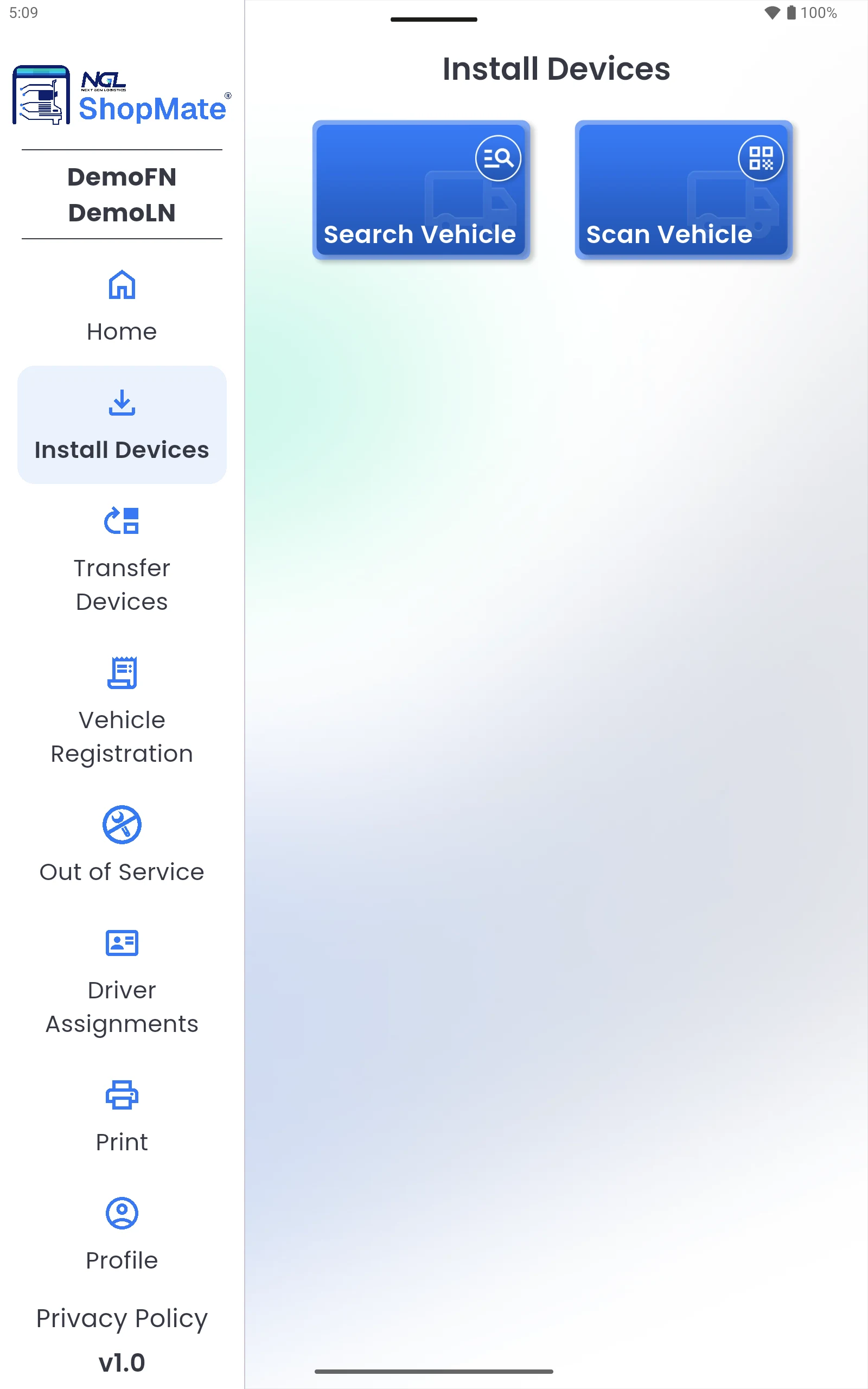 NGL ShopMate® screenshot